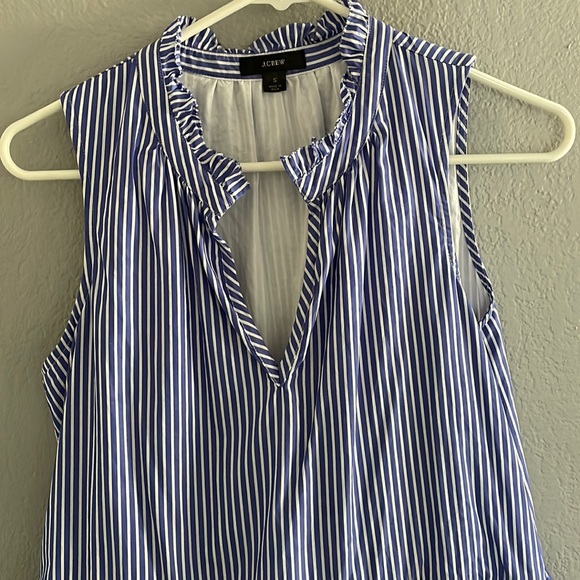J. Crew Blue and White Striped Dress - Picture 2 of 10